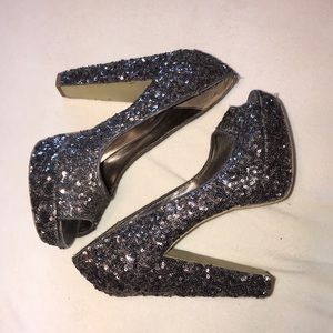 Steve Madden sequined heels
